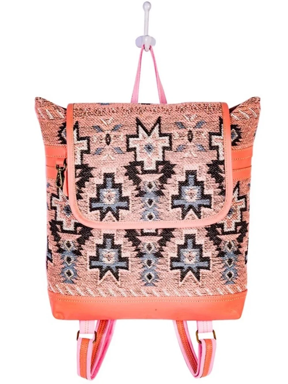 Myra Bag Suzanna Trail Geometric Woven Pink Western Patterned Women’s Backpack